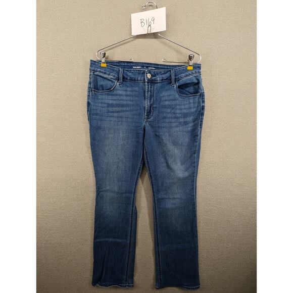 Old Navy Blue Jeans Size 12 Short Mid Rise Boot Cut -0424B169 - Picture 8 of 8